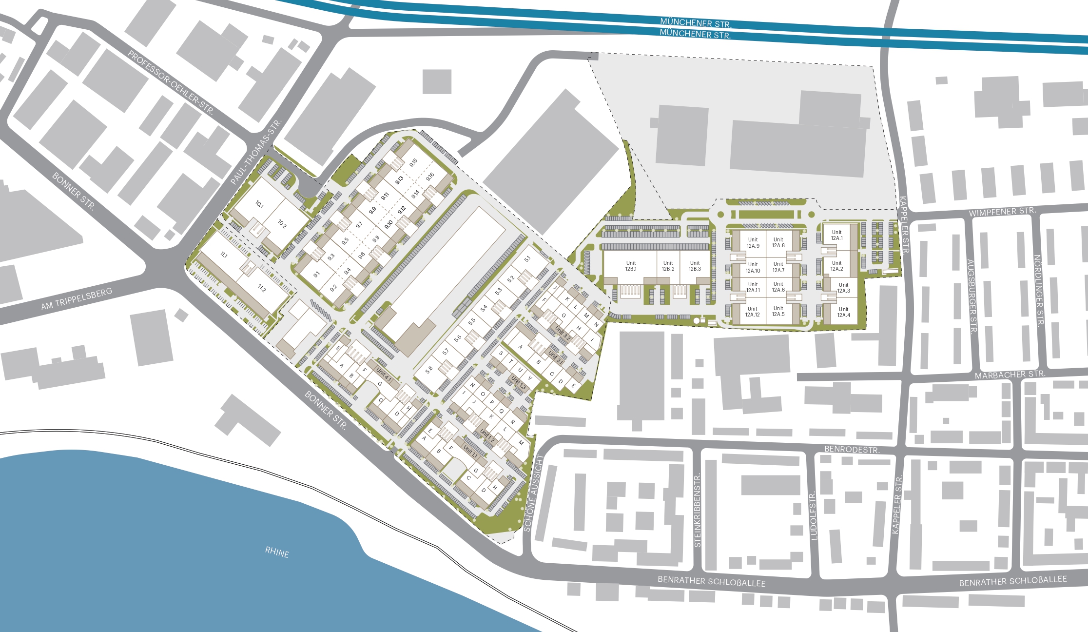 Siteplan Düsseldorf Süd komplett