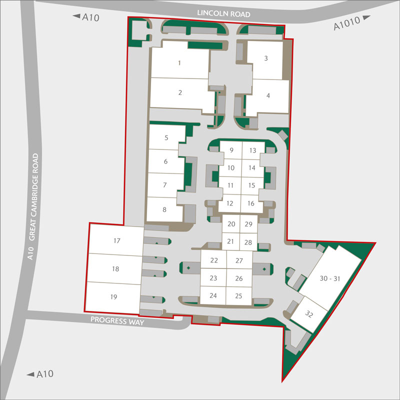Great Cambridge Industrial Estate Site Plan